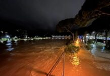 Maltempo Liguria, a Chiavari esonda l’Entella alla foce, chiusa statale 225 in Fontanabuona Entella esondato