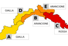 Maltempo Liguria, allerta meteo aggiornata: rossa a levante