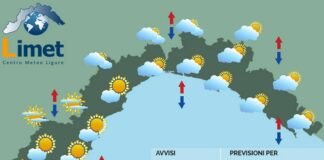 Meteo Liguria, ancora passaggi nuvolosi e piovaschi, migliora nel week end meteo Liguria 10 gennaio 2025