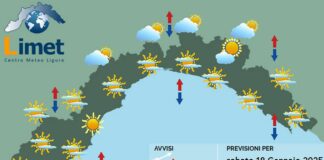 Meteo Liguria, nuvole in aumento e peggioramento in arrivo meteo Liguria 18 gennaio 2025