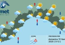 Meteo Liguria, nuvolosità in aumento, possibili piovaschi e neve nell’interno meteo liguria 19 gennaio 2025