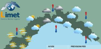 Meteo Liguria, ancora nuvole e piovaschi, probabili mareggiate meteo Liguria giovedì 2 gennaio 2025