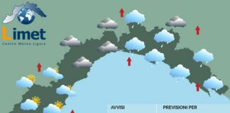 Meteo Liguria, nuvolosità in aumento, peggiora ancora all’Epifania
