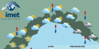 Meteo Liguria, ancora instabilità con passaggi di nuvole e piovaschi