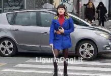 Blanca torna a Genova per le riprese e rischia di essere investita sulle strisce Blanca a Genova 17 febbraio 2025