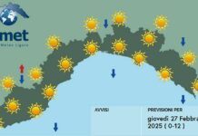 Meteo Liguria, breve parentesi di bel tempo ma venerdì peggiora meteo Liguria giovedì 27 febbraio 2025