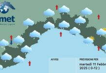 Meteo Liguria, nuovo peggioramento con nuvole e pioggia meteo Liguria martedì 11 febbraio 2025