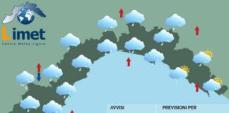 Meteo Liguria, nuovo peggioramento con nuvole e pioggia meteo Liguria martedì 11 febbraio 2025