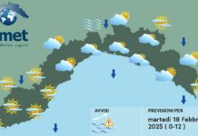 Meteo Liguria, ancora nuvole e temperature invernali meteo Liguria martedì 18 febbraio 2025
