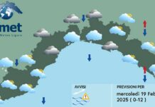 Meteo Liguria, temporaneo peggioramento con nuvole e pioggia meteo Liguria mercoledì 19 febbraio 2025