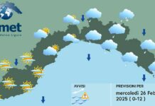 Meteo Liguria, lento miglioramento da ponente verso levante Meteo Liguria mercoledì 26 febbraio 2025