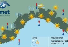 Meteo Liguria, ancora bel tempo stabile, peggiora da venerdì Meteo Liguria mercoled' 5 febbraio 2025