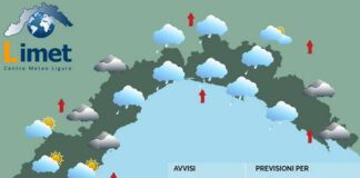 Meteo Liguria, week end con nuvole e piovaschi meteo Liguria sabato 22 febbraio 2025
