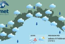 Meteo Liguria, pioggia e vento sulla costa e nevicate nell’interno Meteo Liguria sabato 8 febbraio 2025