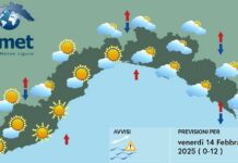 Meteo Liguria, forti raffiche di vento e ampie schiarite meteo Liguria venerdì 14 febbraio 2025