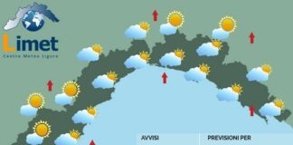 Meteo Liguria, aumentano le nuvole con possibili piovaschi meteo Liguria venerdì 21 febbraio 2025