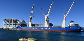 Genova, arrivata la talpa dello Scolmatore ora dovrà arrivare in Valbisagno nave cosco line talpa scolmatore genova