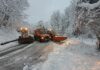 Allerta Gialla per neve in Liguria spazzaneve strade neve