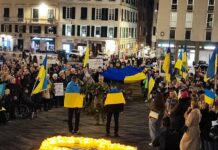 Genova scende in piazza per l’Ucraina Ucraina manifestazione Genova