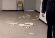 Genova, crolla il controsoffitto dell’istituto Gastaldi Abba: studenti in protesta