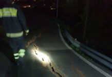 Casarza Ligure, frana lungo la provinciale per Novano: strada chiusa
