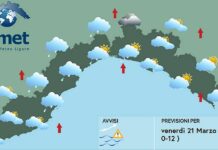 Meteo Liguria, nuvole e pioggia e due perturbazioni tra oggi e domenica meteo Liguria venerdì 21 marzo 2025