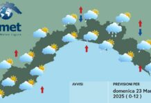Meteo Liguria, ancora instabilità con passaggi nuvolosi e piovaschi meteo Liguria domenica 23 marzo 2025