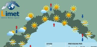 Meteo Liguria, graduale ritorno al bel tempo stabile