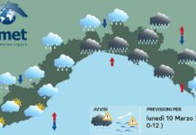 Meteo Liguria, forte peggioramento con nuvole e pioggia