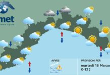 Meteo Liguria, ancora instabilità ma senza pioggia meteo Liguria martedì 18 marzo 2025