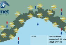 Meteo Liguria, ancora una giornata di tempo variabile meteo Liguria mercoledì 26 marzo 2025