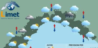 Meteo Liguria, fine settimana con nuvole e pioggia meteo Liguria sabato 22 marzo 2025