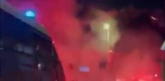 Genova, assalto al pullman della Sampdoria sul cavalcavia di Quarto Sampdoria assalto pullman 29 marzo 2025