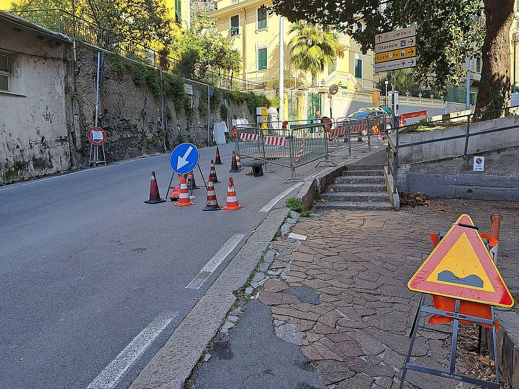 lavori corso Martinetti Sampierdarena Genova