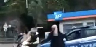 Rapallo, posto di blocco per fermare uno scooter, video virale scooter Rapallo posto di blocco