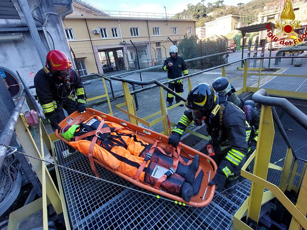 vigili fuoco esercitazione Multedo