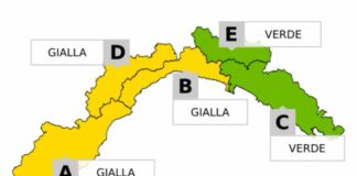 Maltempo Liguria, da mezzanotte Allerta Gialla sul centro-ponente