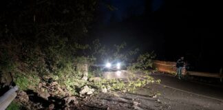 Borzonasca, frana lungo la SS 586: disagi al traffico Frana Borzonasca