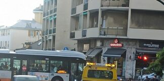 Genova, autobus guasto in corso Europa, traffico in tilt autobus guasto corso Europa