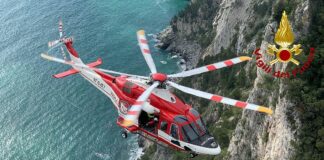 Muzzerone, ancora un soccorso per tre rocciatori in difficoltà elicottero vigili del fuoco muzzerone