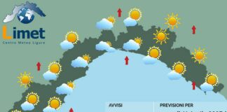 Meteo Liguria, nuvolosità in aumento, peggiora domenica meteo Liguria venerdì 11 aprile 2025