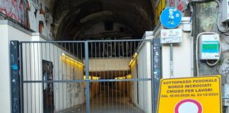 Genova, scattata la chiusura del sottopasso di Borgo Incrociati Chiusura sottopasso pedonale Borgo Incrociati