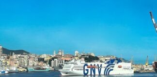 Genova, arrivato il nuovo traghetto di GNV partito dalla Cina GNV Orion traghetto