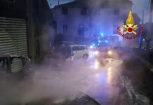 Incendio auto Crevari