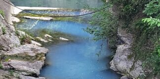 Genova, laghetti di Nervi inquinati con liquido bianco e puzzolente Nervi torrente via del Commercio