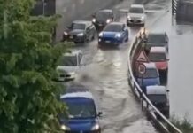 Strade allagate Ventimiglia