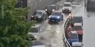 Maltempo Liguria, temporale e strade allagate a Sanremo e Ventimiglia Strade allagate Ventimiglia