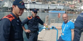 Genova, in cura all’Acquario una tartaruga Caretta caretta soccorsa in mare