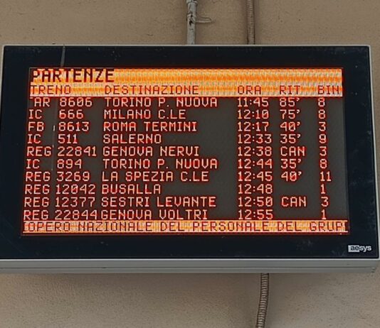 Investito da un treno a Sanremo, la vittima è un 80enne. Ripresa la circolazione Treni ritardo Liguria