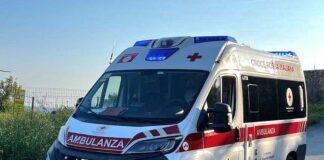 Finale Ligure, incidente auto-bici: ciclista in codice rosso ambulanza Croce Rossa Sanremo